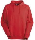 Red pullover hoody