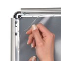 Snap frame with anti glare protection